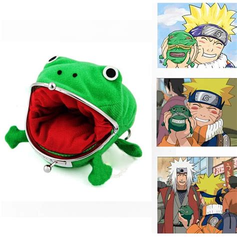 Anime Naruto Cosplay Prop Accessories Naruto Frog Shape Uzumaki Wallet