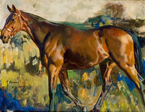 The Bay Horse, `Patrick`, Bought in Dublin with Grey Mare, 1914 by Alfred James Munnings Alfred ...