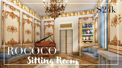 How To Build ROCOCO Rococo Salon 24k Bloxburg YouTube