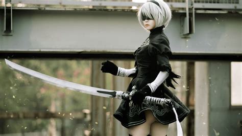 Wallpaper Nier Automata Cosplay 2048x1151 Zikas 1580315 Hd