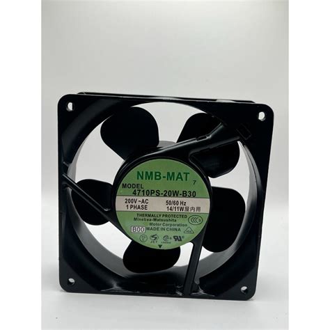 พัดลม Nmb Mat 4710ps 20w B30 200v ~ac 50 60 Hz 1 Phase 14 11w屋内用