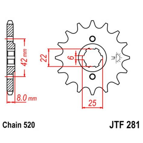 Pignon Jt Sprockets Acier Standard Equip Moto