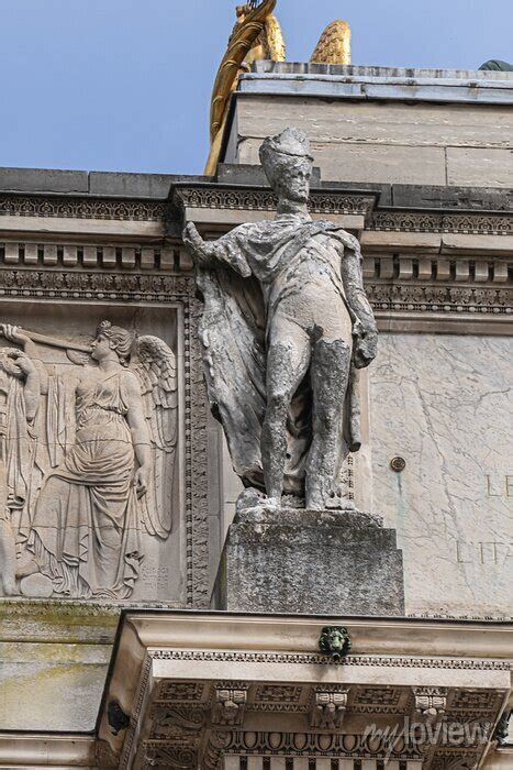 Architectural Fragments Of Carrousel Triumphal Arch Arc De Triomphe