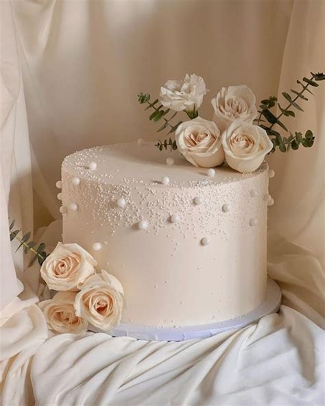 50 Timeless Pearl Wedding Cakes Blush Cake Pearls Artofit