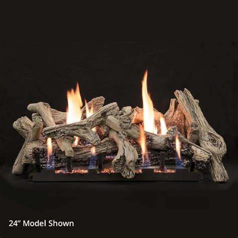 Empire Driftwood Burncrete Ventless Gas Log Set Woodland Direct