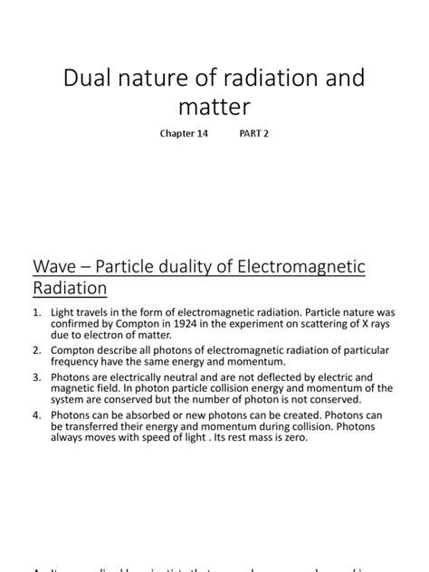 Dual Nature 2 | PDF | Photon | Photoelectric Effect