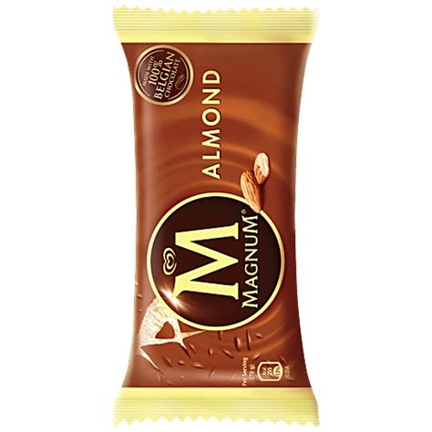 Buy kwality walls Magnum Ice Cream - Almond 70 gm Online at Best Price ...