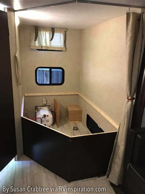 How A Corner Rv Bunk Room Was Converted To A Mobile Office Remodeled