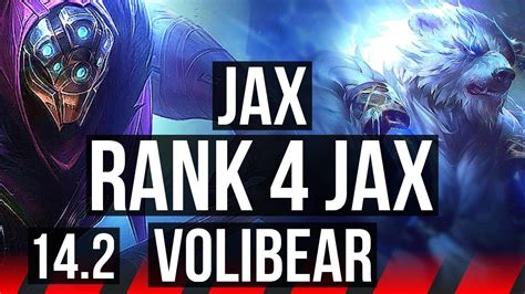 Jax Vs Volibear Top Rank Jax Legendary Rank Kr