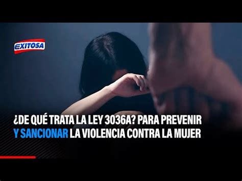 De Qu Trata La Ley N Para Prevenir Sancionar Y Erradicar La