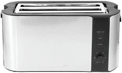 Elite Gourmet Ect 3100 Long Slot 4 Slice Toaster Instruction Manual