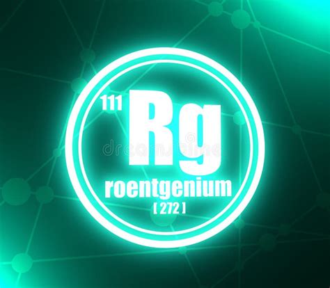 Elemento Qu Mico De Roentgenium Ilustra O Stock Ilustra O De Rede