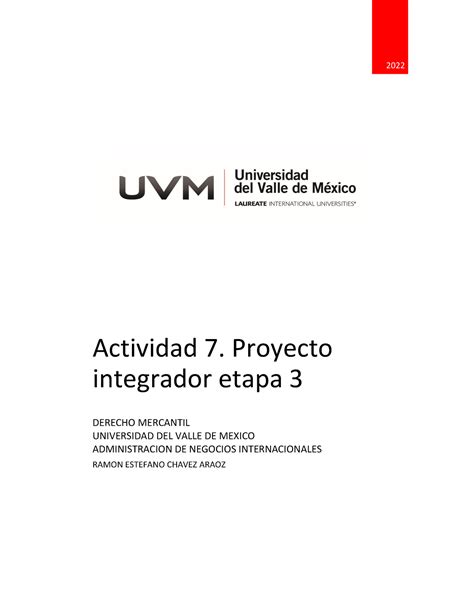 A7 PI ET3 RECA Act7 2022 Actividad 7 Proyecto Integrador Etapa 3