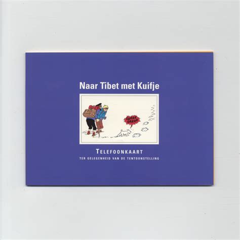 Télécarte de collection Hergé Tintin PTT Telecom Naar Tibet met Kuifje