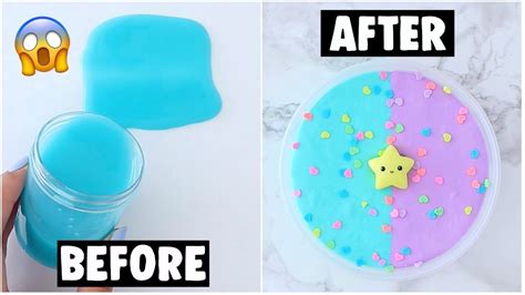 Extreme Slime Makeovers Fixing My Old Slimes Youtube