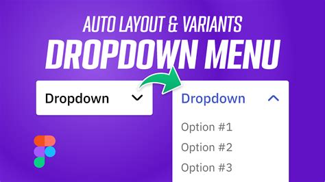 Interactive Components Dropdown Menu W Auto Layout And Variants Figma