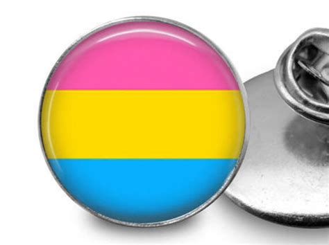 Pansexual Flag Pin Pansexual Pride Pin Gender Non Binary Etsy