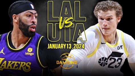 Los Angeles Lakers Vs Utah Jazz Full Game Highlights January