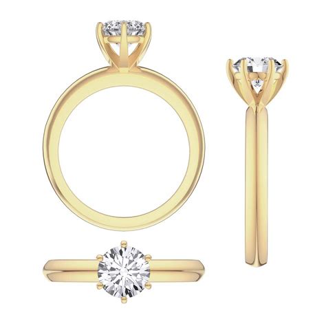 Unity 1ct Gh Si Diamond Classic Solitaire 18ct Yellow Gold Engagement