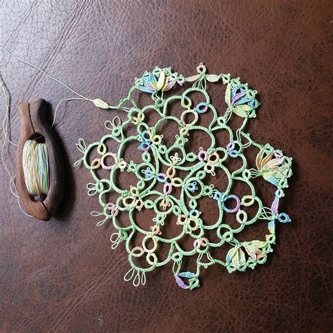 Tatting Lace Occhi Cluny Adding Lots Of Clunies To Motif Tatting