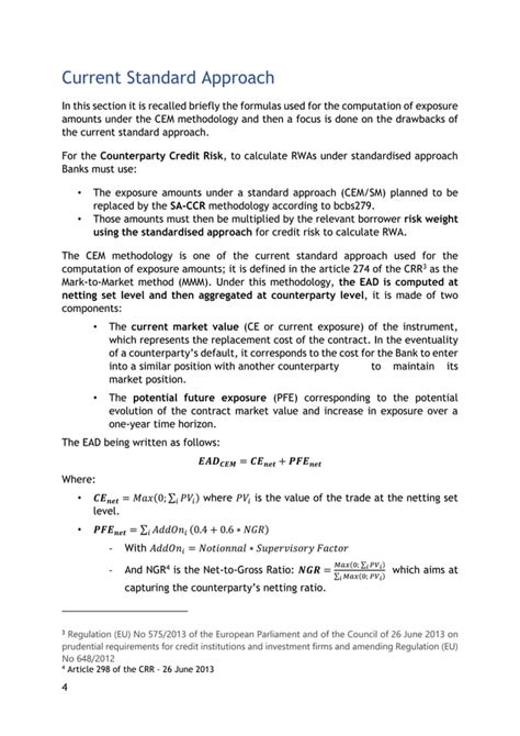 Counterparty Credit RISK Evolution Of Standardised Approach PDF