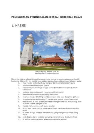 Peninggalan Kerajaan Islam Hindu Budha Di Indonesia Pdf