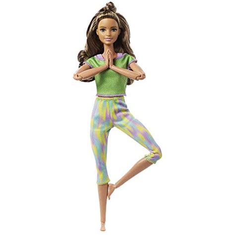 Barbie Made To Move Doll With Flexible Joints Long Wavy Brunette