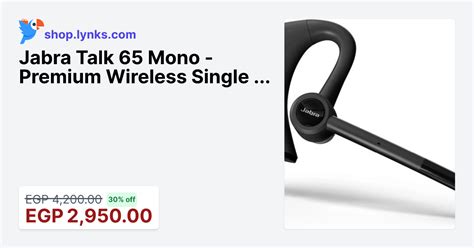 Jabra Talk 65 Mono - Premium Wireless Single Ear Headset - 2 Built-in ...
