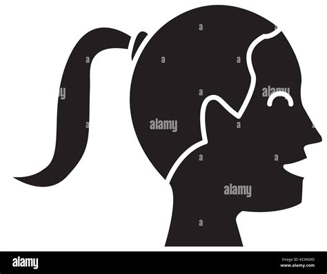 Cabeza De Mujer Silueta Imagen Vector De Stock Alamy