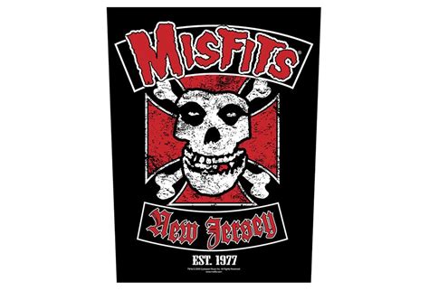 Misfits Biker Printed Back Patch