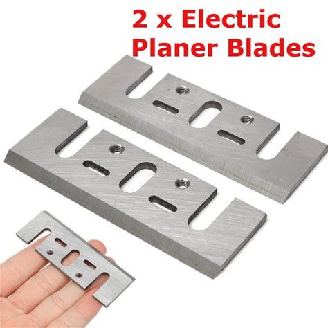 2pcs Electric Planer Blades Reversible High Speed Steel Planer Blades For Electric Power Tool ...