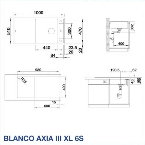 Кухненска мивка BLANCO AXIA III XL 6 S цвят Кафе 523519 BLANCO