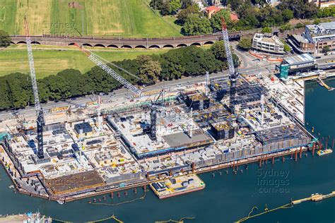 Aerial Stock Image Sydney Fish Markets Construction