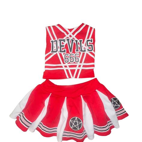 Dolls Kill Devils Cheerleader Costume Size Xs Depop