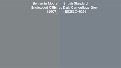 Benjamin Moore Englewood Cliffs 1607 Vs British Standard Dark