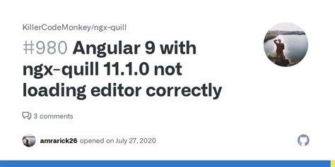 Angular With Ngx Quill Not Loading Editor Correctly Issue