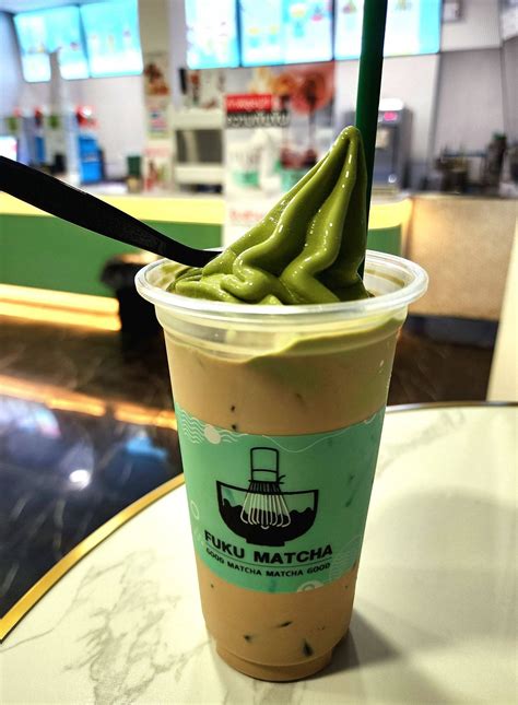 ชานม Size L Soft Ice Cream Matcha ร้าน Fuku Matcha ธรรมศาสตร์รังสิต