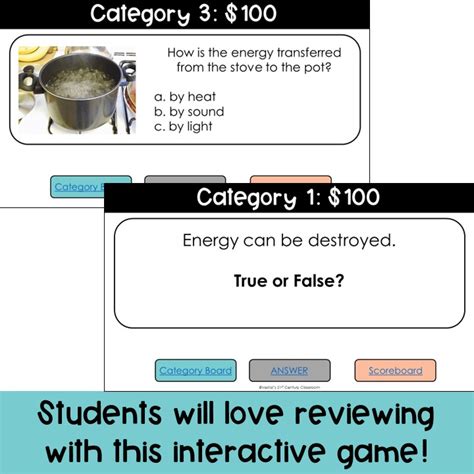 Forms Of Energy Review Game Vestal S 21st Century Classroom