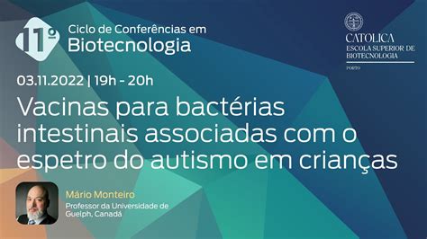 Mário Monteiro em conferência na Escola Superior de Biotecnologia da