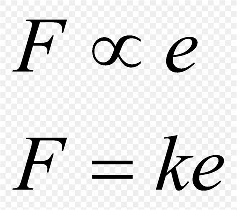 Proportionality Symbol Physics Force Hooke's Law, PNG, 1061x942px, Proportionality, Area, Black ...