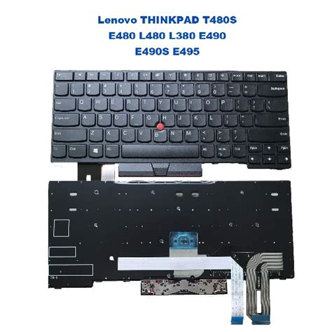 Lenovo Thinkpad T480s E480 L480 L380 E490 E490s E495 Laptop Keyboard