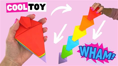 How To Make Moving Paper Toys Diy Easy Origami Toys Making Action Origami Models Youtube