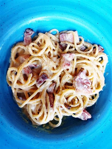 Spaghetti Carbonara Autentisk Og Klassisk Italiensk Pastaret Min