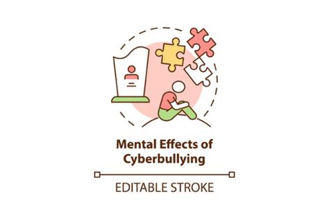 Mental Cyberbullying Effects Icon Graphic By Bsd Studio Creative Fabrica