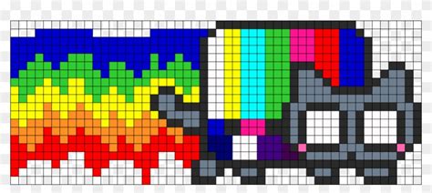 View User Nyan Cat Pixel Art Free Transparent Png Clipart Images