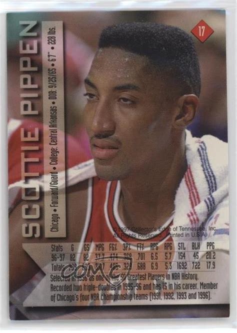 1997 Collector S Edge Edge Impulse No Foil Scottie Pippen 17 HOF EBay