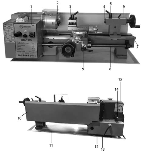 Weiss Machines Wbl Variable Speed Mini Lathe Instruction Manual