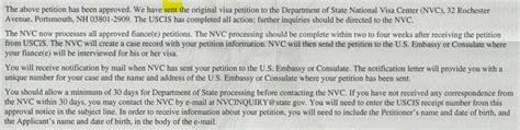 June K To Noa To Nvc To Embassy K Fiance E Visa Case Filing