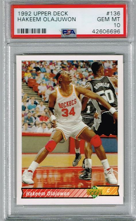 Auction Prices Realized Basketball Cards Upper Deck Hakeem Olajuwon