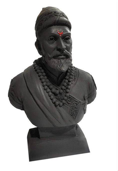 Black Chhatrapati Shivaji Maharaj Marble Statue For Decoration Indoor